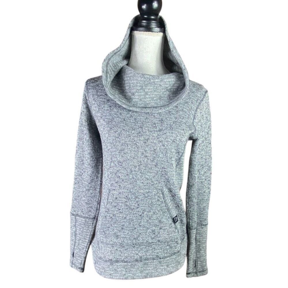 RBX Womens Heather Gray Cowl Neck Pullover Sweater Size Small